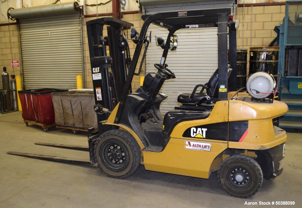 Used- Caterpillar Propane Forklift, Model P50001. Approximate 5000 pound capacity. Serial# AT3510407.