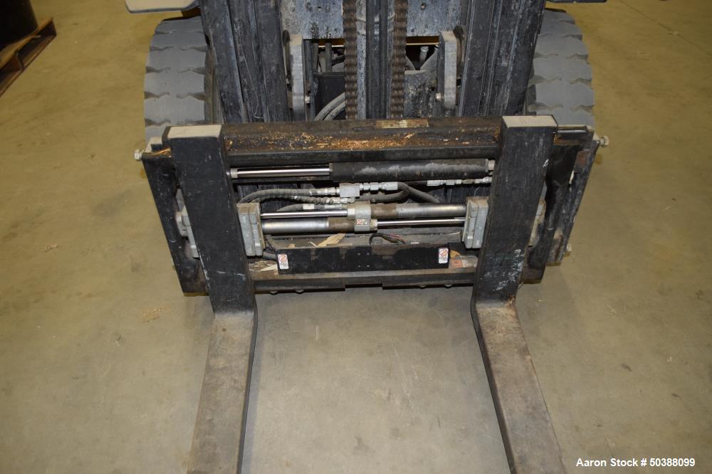Used Caterpillar Propane Forklift, Model P50001. Approximate 5000 pound capacity. Serial# AT3510407.