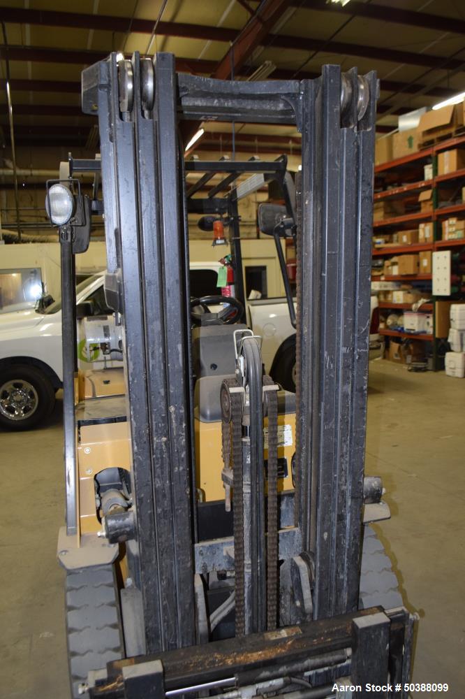 Used Caterpillar Propane Forklift, Model P50001. Approximate 5000 pound capacity. Serial# AT3510407.