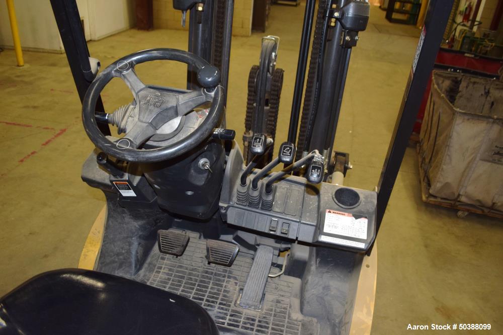 Used Caterpillar Propane Forklift, Model P50001. Approximate 5000 pound capacity. Serial# AT3510407.