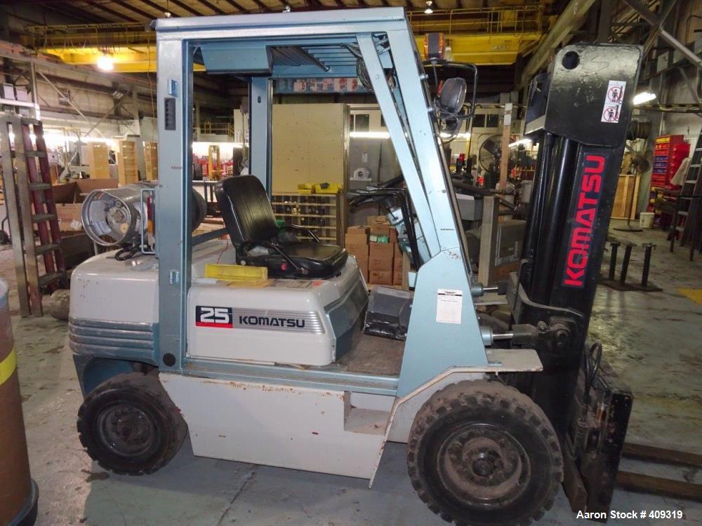 Used KOMATSU Forklift Model FG25TUS11 (8471 Hours) Has a Bad Radiator