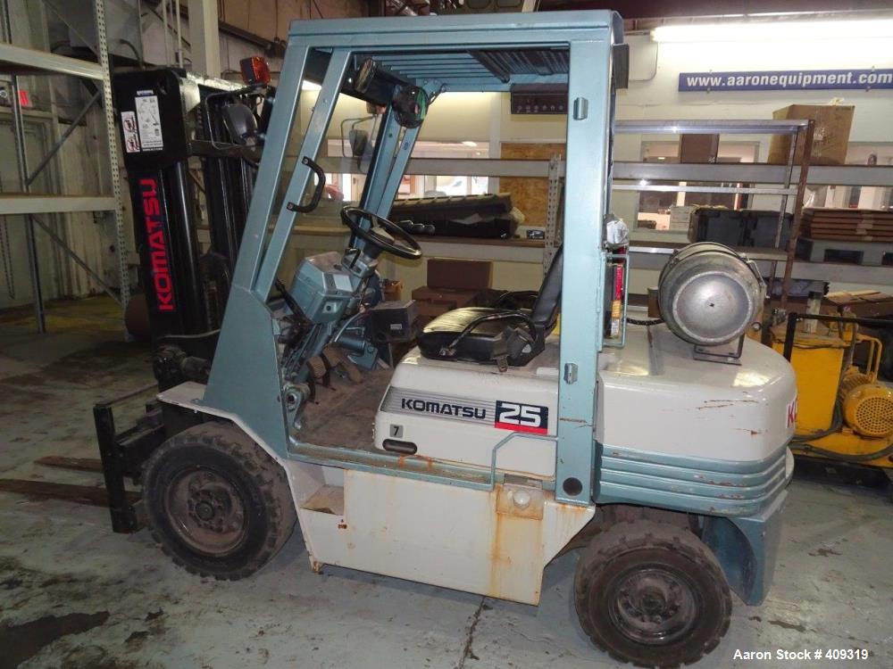 Used KOMATSU Forklift Model FG25TUS11 (8471 Hours) Has a Bad Radiator