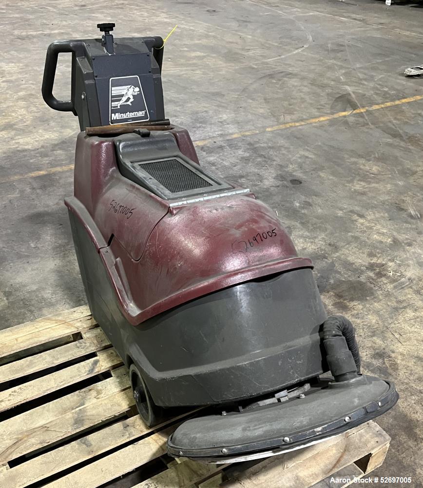 Used- Minuteman Floor Burnisher, Model M26036QP. 20" diameter cleaning pad with max speed of 2600rpm. Driven by a 2.5hp moto...