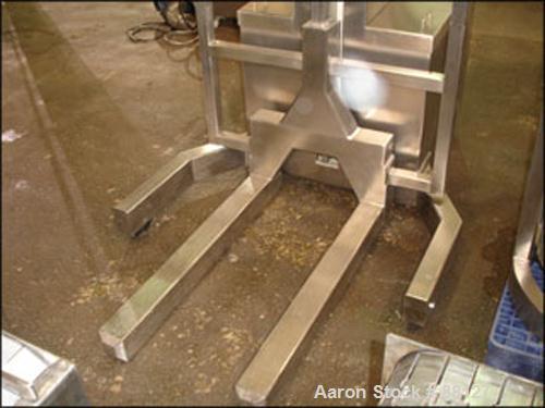Used Stainless Steel Meto-Lift Walk Behind Forklift, Model PMFLOZ