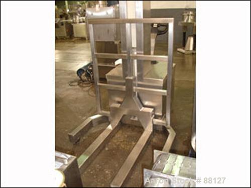 Used Stainless Steel Meto-Lift Walk Behind Forklift, Model PMFLOZ