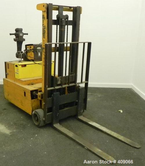 Used Used- Big Joe Counterbalanced Walkie Lift Truck, Model PDC-25-106. 2500 Pond capacity at 24" load center, 106" lift height.
