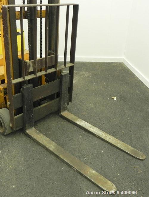 Used Used- Big Joe Counterbalanced Walkie Lift Truck, Model PDC-25-106. 2500 Pond capacity at 24" load center, 106" lift height.