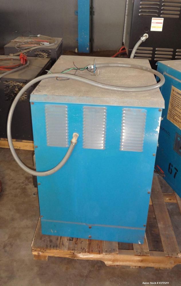 Used Raymond Corporation Stand Up Electric Reach Lift Truck, Model 20-R30TT. 3000 Pound capacity at 190” lift height. (2) Stage mast. Includes a Gould 24 volt battery charger, model GFC-12-900T1.