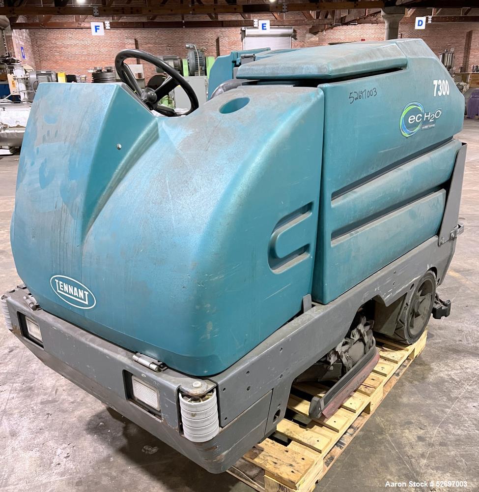 Used- Tennant 7300 EC-H20 Floor Scrubber. 57 Gallon solution tank, 74 gallon recovery tank. 4.6 motor, up to 5.5mph forward ...