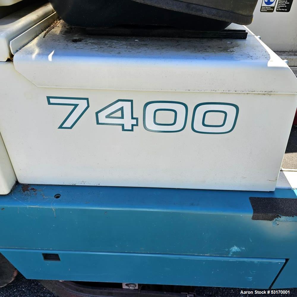 Used Tennant 7400 Industrial Riding Floor Scrubber – 45” Scrub Path | 70 Gal Tank | Recycling | Serial #7400-3850