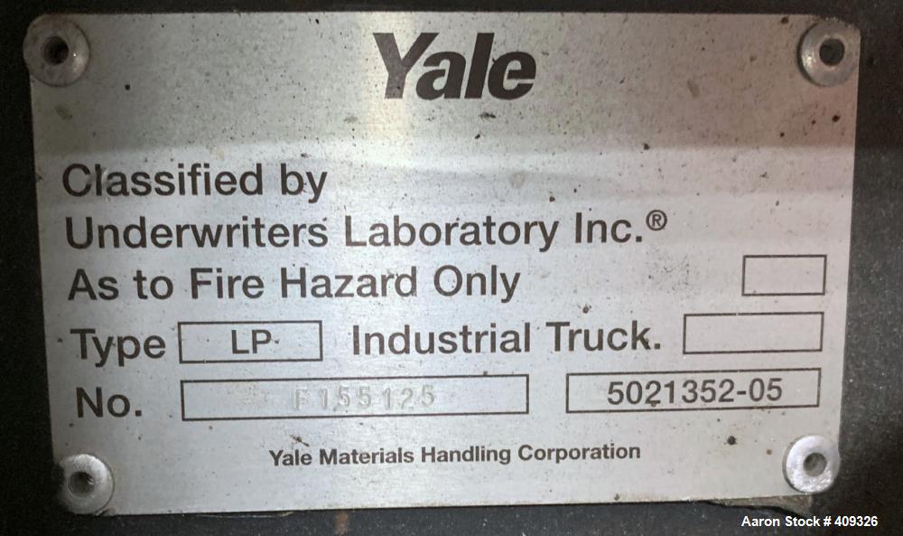 Used YALE forklift model GLC030A (3093 Hours)