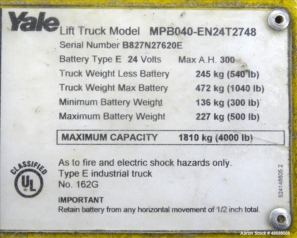 Yale Pallet Jack Wiring Diagram - Mitsubishi Electric Pallet Jack