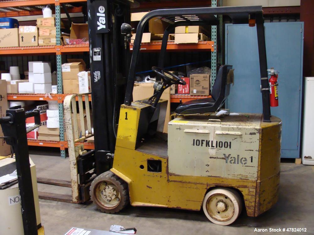 Used- Yale Aprox. 2,000 lb. Capacity 24 V Electric Sit-Down Forklift
