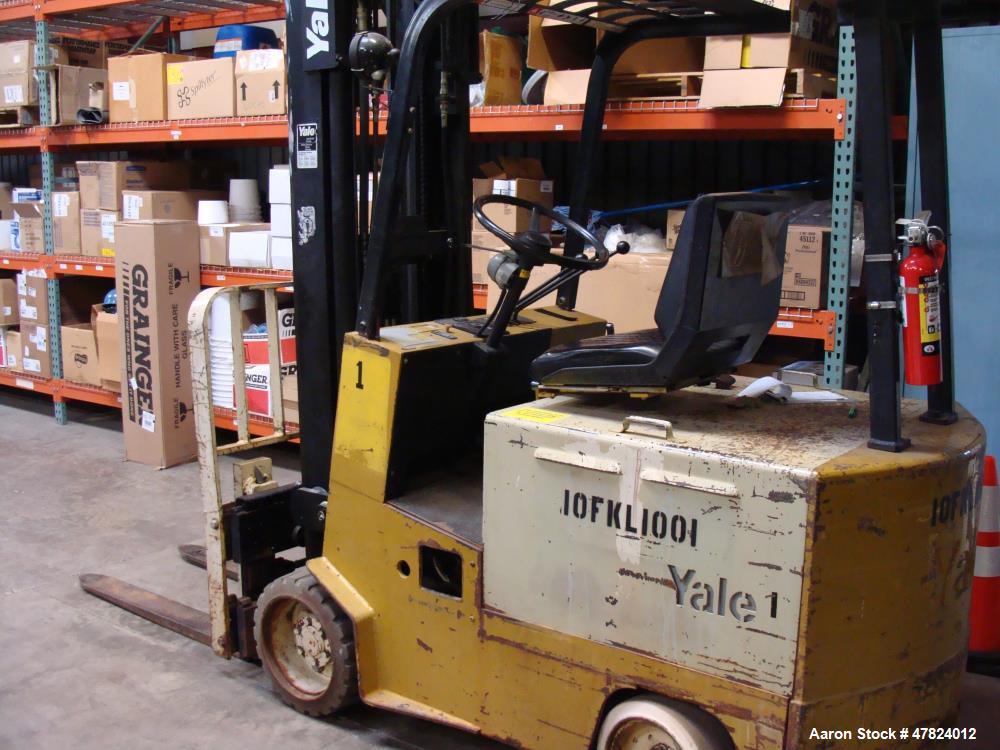 Used- Yale Aprox. 2,000 lb. Capacity 24 V Electric Sit-Down Forklift