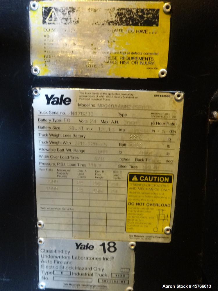 Used Yale Stand-Up Forklift