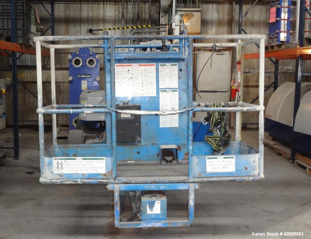 Used Genie Articulating Boom Lift, Model Z-45/22DC, 500 lb capacity.  Serial #Z45-2345, year 1995, 912.7 hours.
