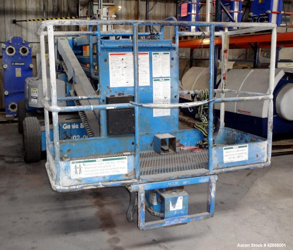 Used Genie Articulating Boom Lift, Model Z-45/22DC, 500 lb capacity.  Serial #Z45-2345, year 1995, 912.7 hours.
