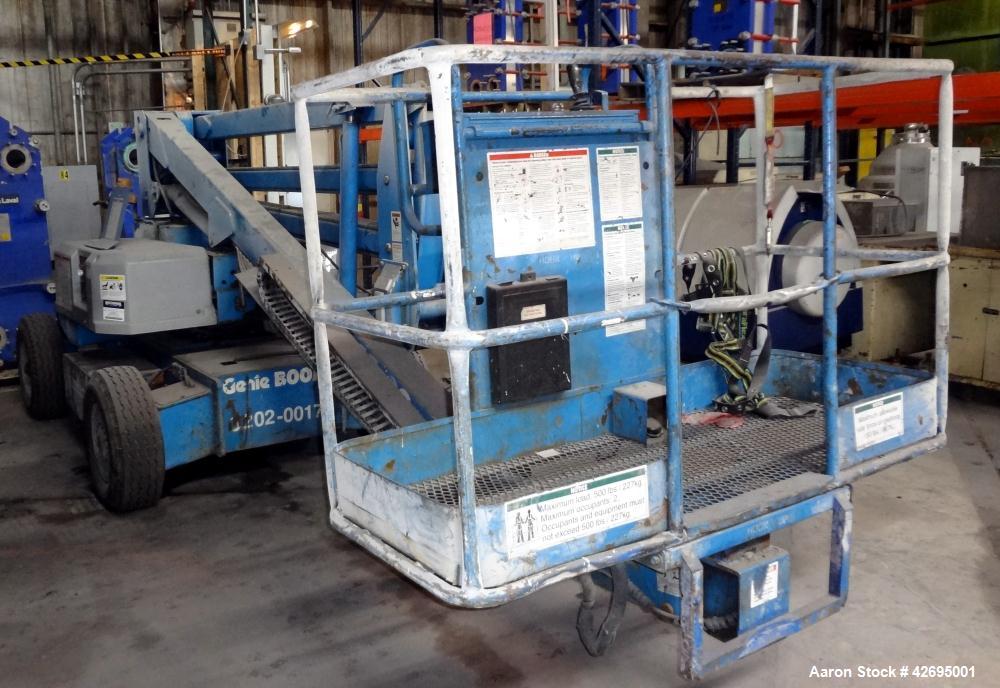 Used Genie Articulating Boom Lift, Model Z-45/22DC, 500 lb capacity.  Serial #Z45-2345, year 1995, 912.7 hours.