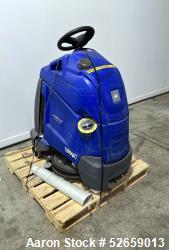 Used- Chariot Floor Scrubber, Model iScrub 20. 20" Diameter cleaning path. 10 Gallon solution capacity. Has .63hp vacuum. 2....