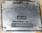 Used Caterpillar 5000 Pound Propane Forklift, Model V50E. Solid tires, double mast, approximate 48