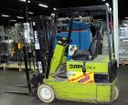 Used Clark Electric Fork Lift/Truck, Model TM15. 9852 Hours. 2575 capacity. 42