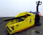 Used Linde XP Walkie Electric Pallet Truck, Model EW60-02/EE.  6000 Pound capacity.  24 Volt.  Includes an MTC Attach-A-Puller battery changer, model ABP-24-V-24, 3000 pound capacity.  Built 2000.