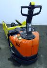 Used Linde XP Walkie Electric Pallet Truck, Model EW60-02/EE.  6000 Pound capacity.  24 Volt.  Includes an MTC Attach-A-Puller battery changer, model ABP-24-V-24, 3000 pound capacity.  Built 2000.