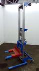 Used Genie GL Lift. 350 Pound lifting capacity. Aluminum and carbon steel frame with casters.	