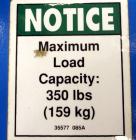 Used Genie GL Lift. 350 Pound lifting capacity. Aluminum and carbon steel frame with casters.	