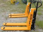 Used Lift-Rite Ergonomic 3000 12 Volt Electric/Manual Portable Scissor Lift, Model RG30E, Carbon Steel. 3000 pound capacity. Fork Width 20.5’’, Fork Length 48’’, Lowered Height 3.25’’, Raised Height ...