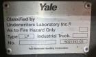 Used YALE forklift model GLC030A (3093 Hours)