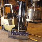 Used Yale Lift Truck, Model GLC040ADJUAE083, 4000 lb capacity. Triple mast with 5 degree backtilt, solid tire. (2) 42