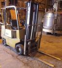 Used Yale Lift Truck, Model GLC040ADJUAE083, 4000 lb capacity. Triple mast with 5 degree backtilt, solid tire. (2) 42