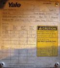 Used Yale Lift Truck, Model GLC040ADJUAE083, 4000 lb capacity. Triple mast with 5 degree backtilt, solid tire. (2) 42