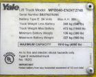 Used Yale Electric Motorized Hand/Pallet Truck, Model MPB040-EN24T2748