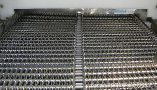 Used BOC Gases liquid nitrogen spiral freezer, model KF20.CR175SS, 304 stainless steel. Approximately 20" wide belt. Designed to cool from ambient to operating temperature in less then 1 hour, maximu...