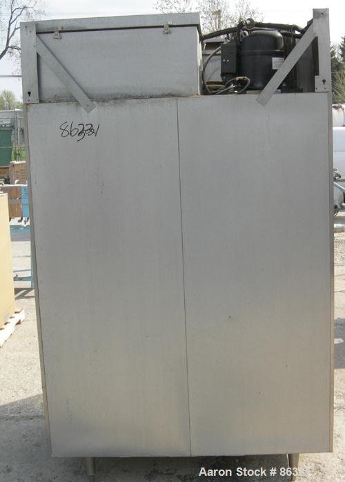 USED: Victory reach-in freezer, model FS-2D-S7, 304 stainless steel. Approximate 45 cubic feet. Inside 48" wide x 26" deep x 57" tall. 1/60/115 volt. Approximate 21 oz charge of R404A refrigerant.