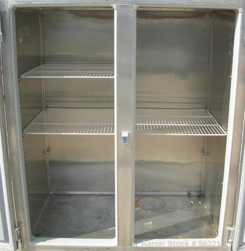 USED: Victory reach-in freezer, model FS-2D-S7, 304 stainless steel. Approximate 45 cubic feet. Inside 48" wide x 26" deep x...