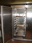 Used Liquid Carbonic Blast Freezer.Hammond and Martini electrical control panel.Double door upright blast freezer to handle two racks at a time.Stainless steel.CO2 or Liquid Nitrogen hookup required.