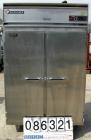 USED: Victory reach-in freezer, model FS-2D-S7, 304 stainless steel. Approximate 45 cubic feet. Inside 48