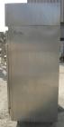 USED: Victory reach-in freezer, model FS-2D-S7, 304 stainless steel. Approximate 45 cubic feet. Inside 48