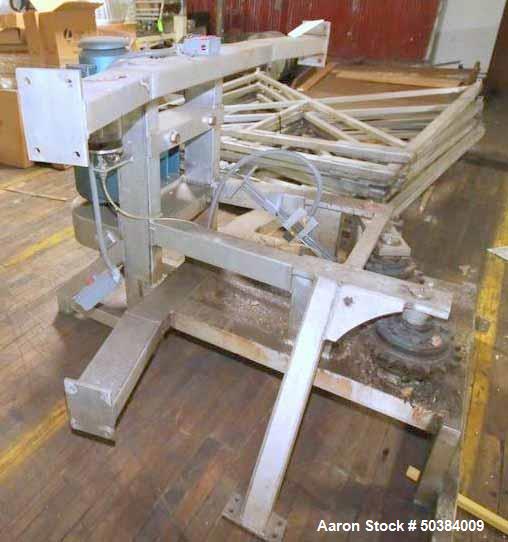 Used I.J. White Spiral Freezer Parts, with Stainless Steel Framing, Drive, and Stainless Steel Carousel.