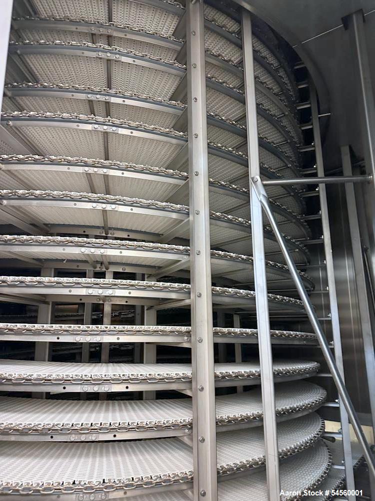 Used Alit 32-Tier Spiral Freezer with Compressor – Stainless Steel Food Processing Spiral Freezing System