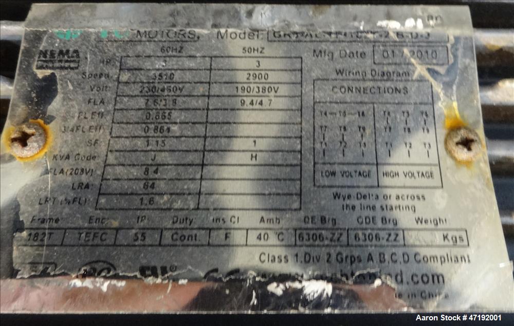 Used Airco Kwik-Freeze Freezing System.