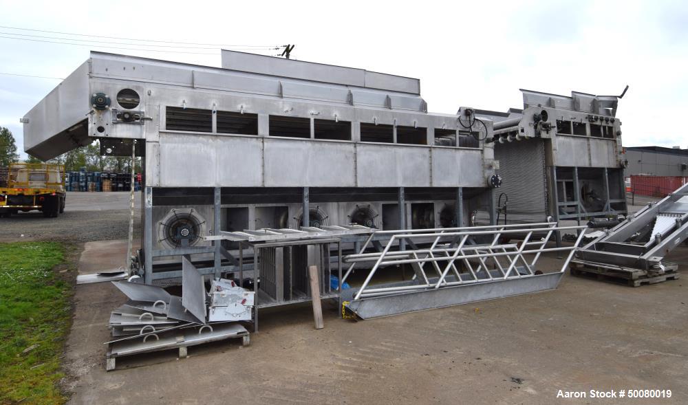 Used- Frigoscandia AGA IQF Individual Quick Freezing Tunnel, Model L624.