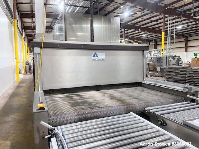 Used KOMA KTR-1-240-1200 Tunnel Freezer | -30 °C | 500 kg/hr | Wide-Belt IQF Freezing System