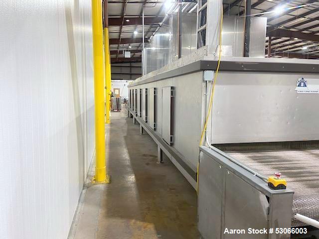 Used KOMA KTR-1-240-1200 Tunnel Freezer | -30 °C | 500 kg/hr | Wide-Belt IQF Freezing System