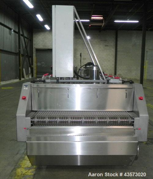 Used Martin Baron (MBI Cryo) MBI 1-48-0020-01 Nitrogen Freeze Tunnel. Has a 50"W mesh belt tunnel with 5" height clearance. All stainless steel frame. Nema 4X controls. UL Listed. The chamber is 22' ...
