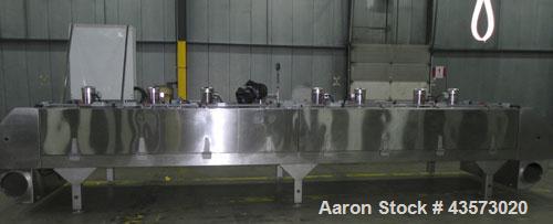 Used Martin Baron (MBI Cryo) MBI 1-48-0020-01 Nitrogen Freeze Tunnel. Has a 50"W mesh belt tunnel with 5" height clearance. All stainless steel frame. Nema 4X controls. UL Listed. The chamber is 22' ...