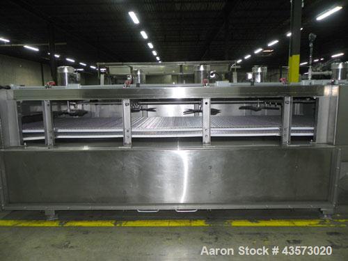 Used Martin Baron (MBI Cryo) MBI 1-48-0020-01 Nitrogen Freeze Tunnel. Has a 50"W mesh belt tunnel with 5" height clearance. All stainless steel frame. Nema 4X controls. UL Listed. The chamber is 22' ...